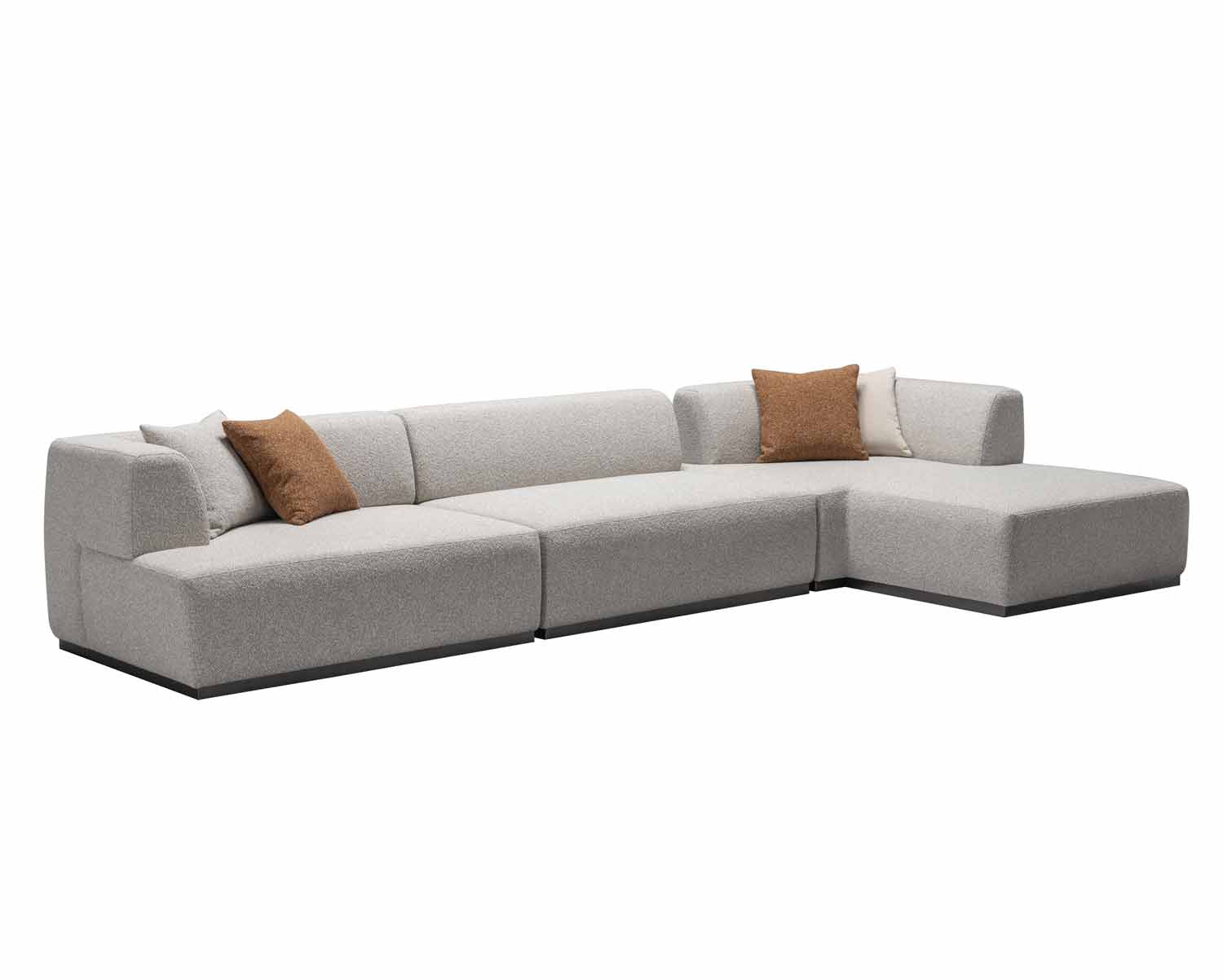 J and M Furniture Couches & Sofa HF5566 Modern Sectional in Grey | J&M Furniture