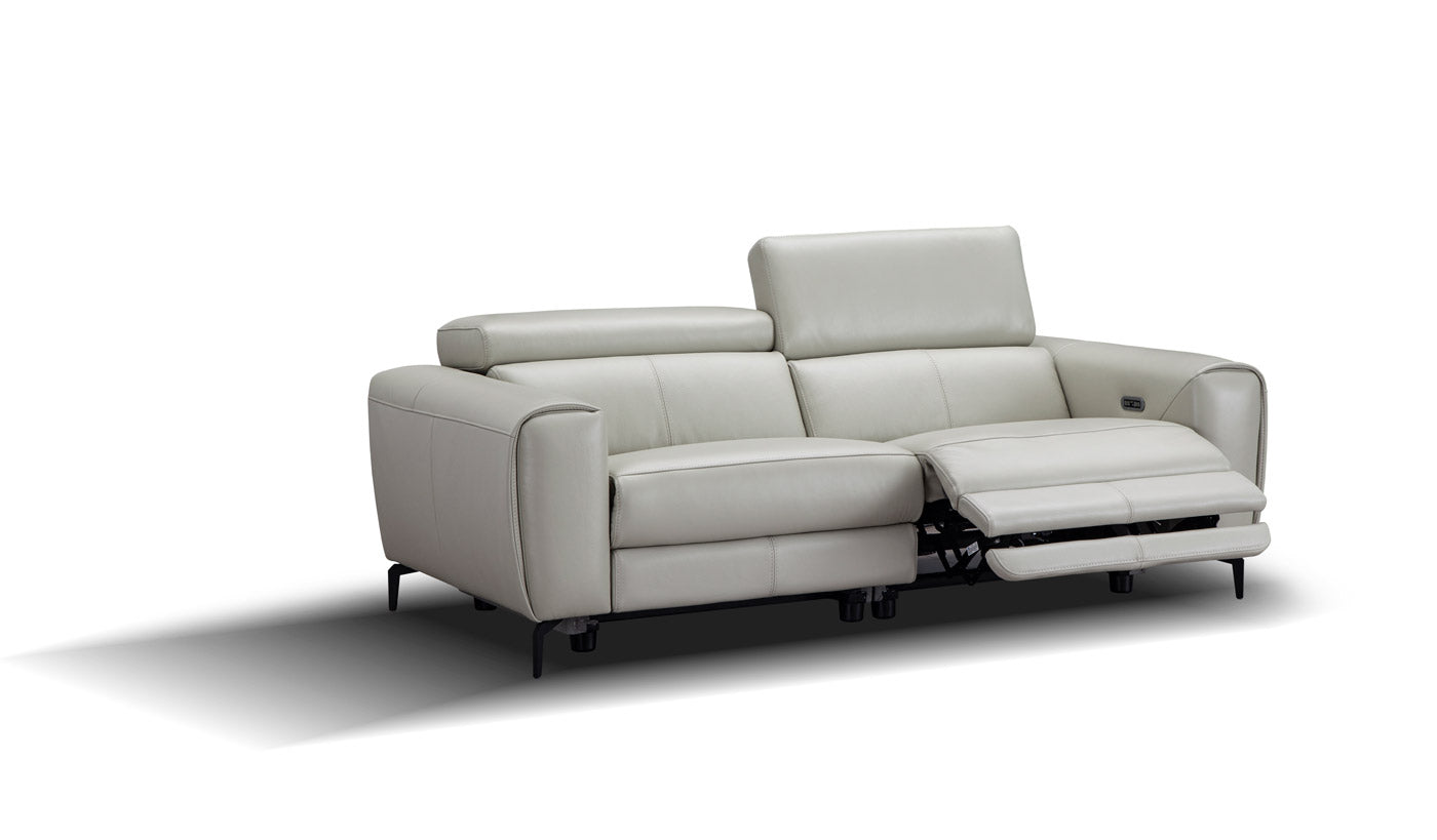 J and M Furniture Couches & Sofa Lorenzo Reclining Sofa in Light Gray (K) | J&M Furniture