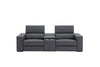 J and M Furniture Couches & Sofa Picasso Loveseat with Console In Blue Grey | J&M Furniture