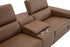 J and M Furniture Couches & Sofa Picasso Loveseat with Console In Caramel | J&M Furniture