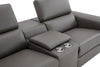 J and M Furniture Couches & Sofa Picasso Loveseat with Console In Dark Grey | J&M Furniture
