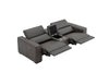 J and M Furniture Couches & Sofa Picasso Loveseat with Console In Dark Grey | J&M Furniture