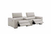 J and M Furniture Couches & Sofa Picasso Loveseat with Console In Silver Grey | J&M Furniture