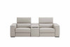 J and M Furniture Couches & Sofa Picasso Loveseat with Console In Silver Grey | J&M Furniture