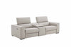 J and M Furniture Couches & Sofa Picasso Loveseat with Console In Silver Grey | J&M Furniture