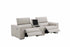 J and M Furniture Couches & Sofa Picasso Loveseat with Console In Silver Grey | J&M Furniture