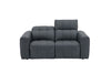 J and M Furniture Couches & Sofa Prescott Leather Loveseat in Dark Grey | J&M Furniture