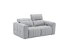 J and M Furniture Couches & Sofa Prescott Leather Loveseat in Grey | J&M Furniture