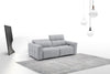 J and M Furniture Couches & Sofa Prescott Leather Loveseat in Grey | J&M Furniture