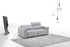J and M Furniture Couches & Sofa Prescott Leather Loveseat in Grey | J&M Furniture