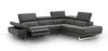 J and M Furniture Couches & Sofa Right Hand Facing Annalaise Leather Recliner Sectional in Dark Grey | J&M Furniture