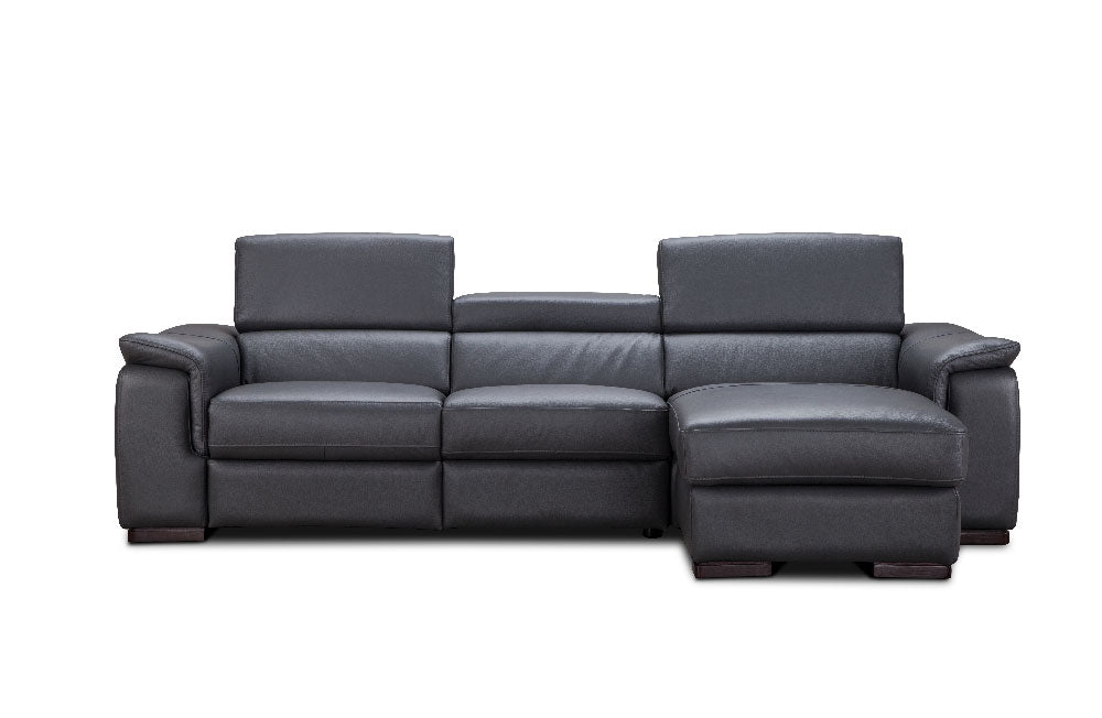 J and M Furniture Couches & Sofa Right Hand Facing Chaise Allegra Premium Leather Sectional | J&M Furniture