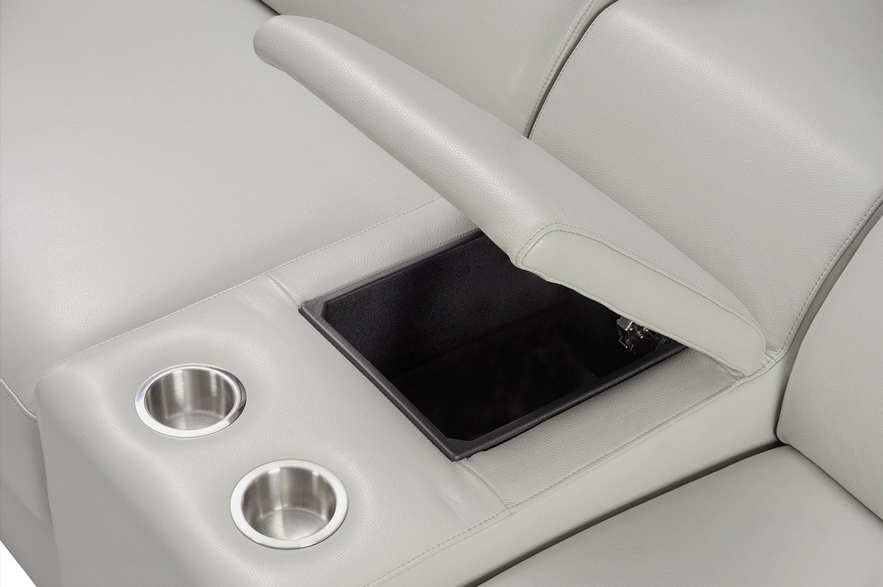 J and M Furniture Couches & Sofa Salvador Motion Sectional in Light Grey | J&M Furniture