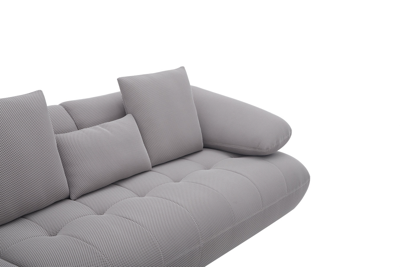 J and M Furniture Couches & Sofa Savannah Fabric Sectional in Grey | J&M Furniture
