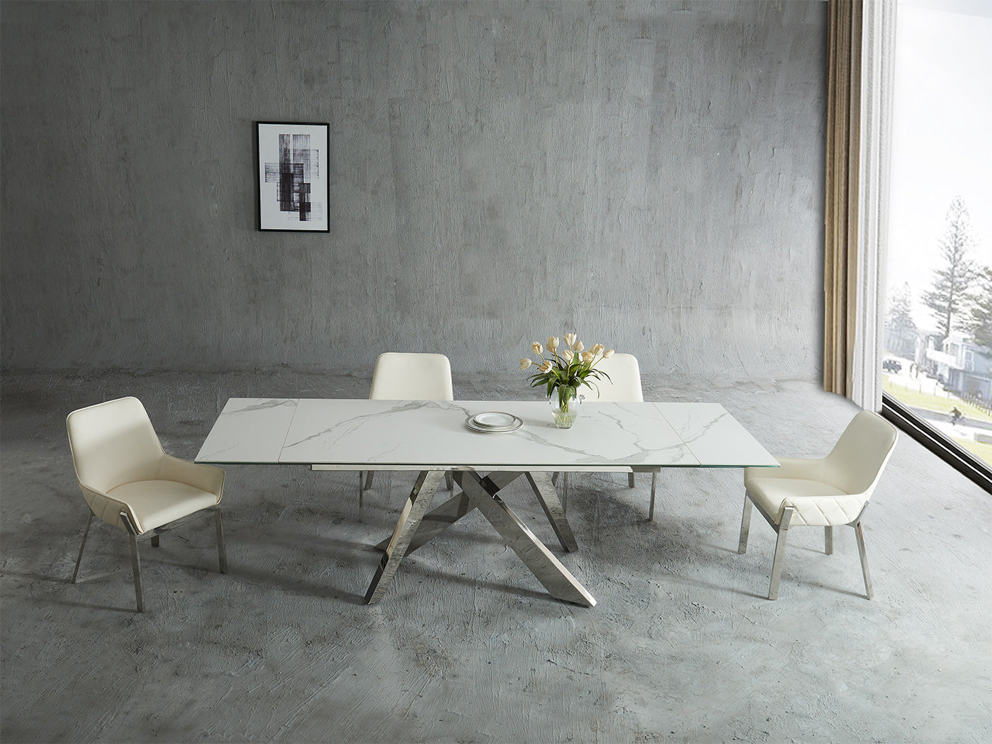J and M Furniture Dining Table Carrara Extension Dining Table | J&M Furniture