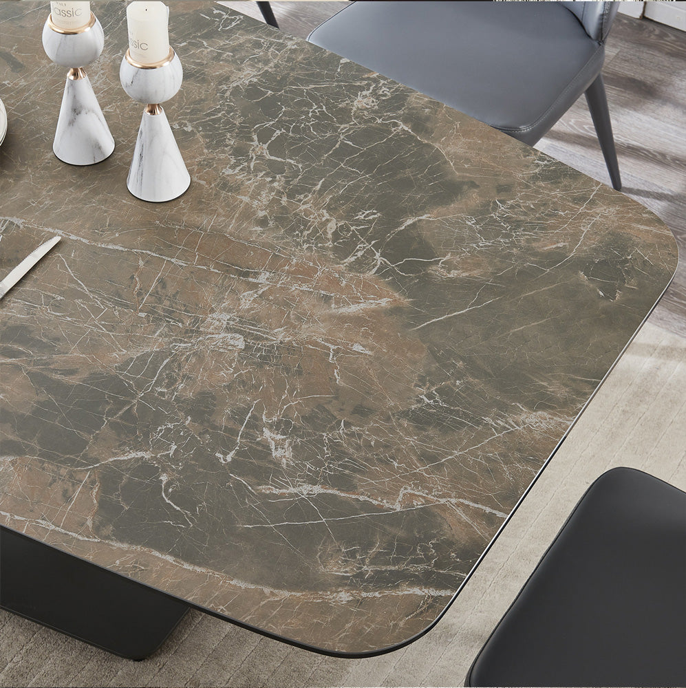 J and M Furniture Dining Table Elegance Fixed Table | J&M Furniture