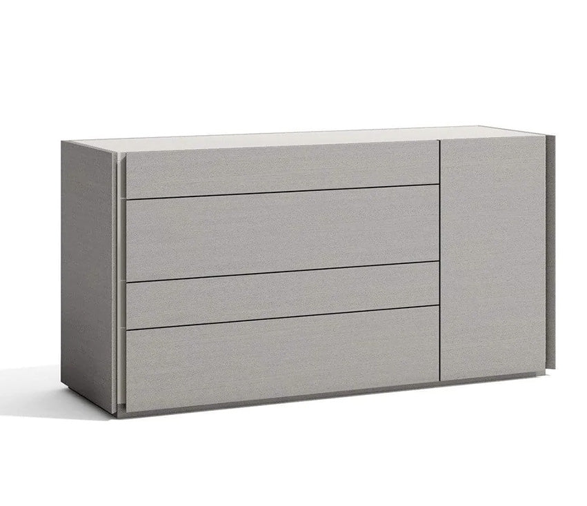 J and M Furniture Dresser Faro Dresser & Mirror in Grey