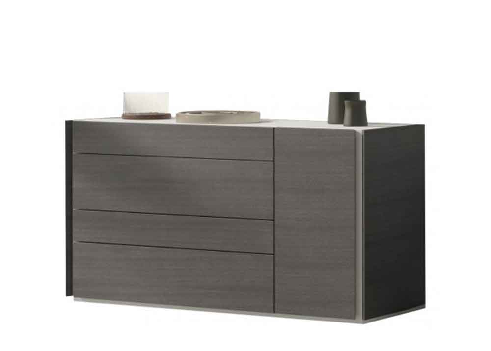 J and M Furniture Dresser Faro Dresser & Mirror in Wenge