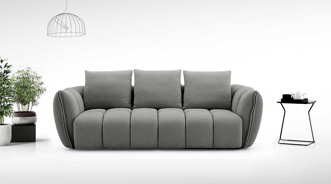 J and M Furniture Loveseat Lennox Fabric Loveseat in Dark Grey | J&M Furniture