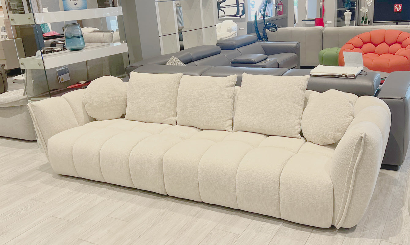 J and M Furniture Loveseat Lennox Fabric Loveseat in Light Grey | J&M Furniture