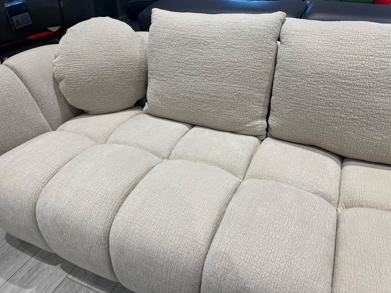 J and M Furniture Loveseat Lennox Fabric Loveseat in Light Grey | J&M Furniture