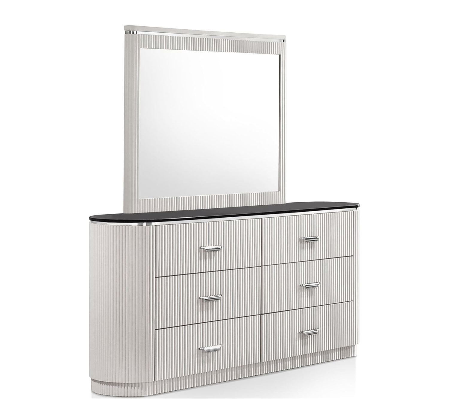 J and M Furniture Mirror Onyx Mirror