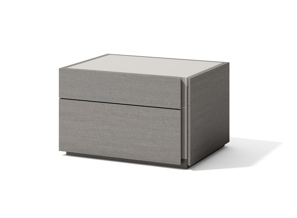 J and M Furniture Nightstands Faro Nightstand in Grey