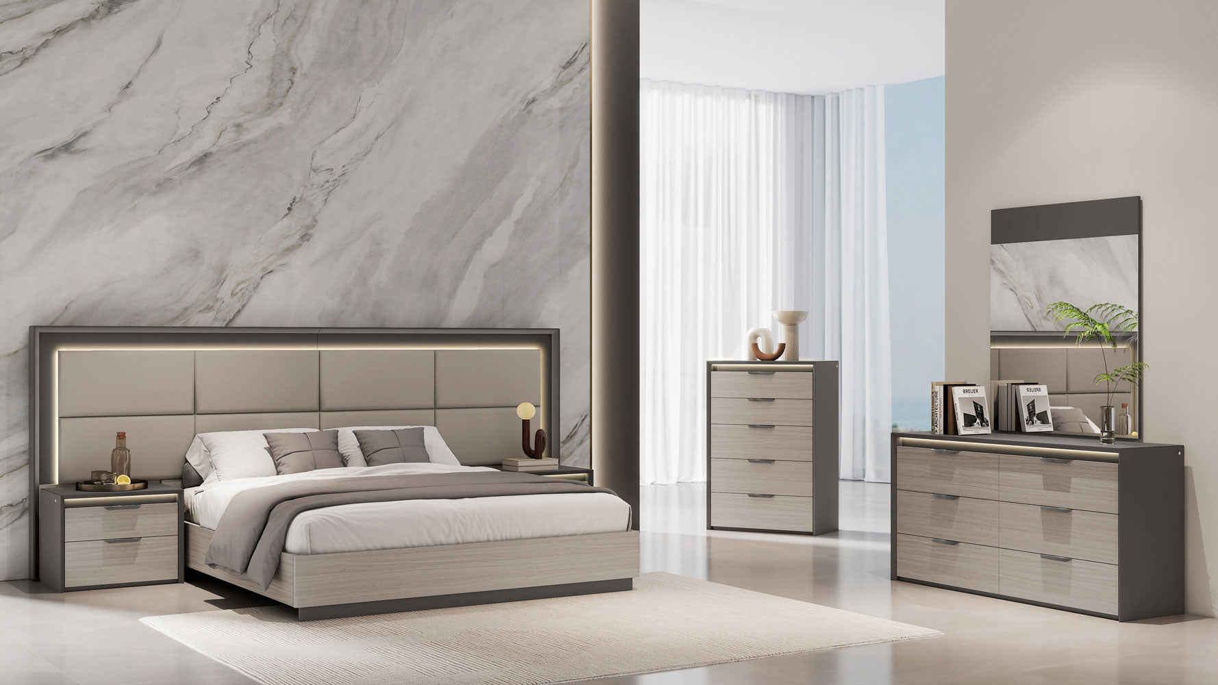 J and M Furniture Nightstands Muse Nightstand