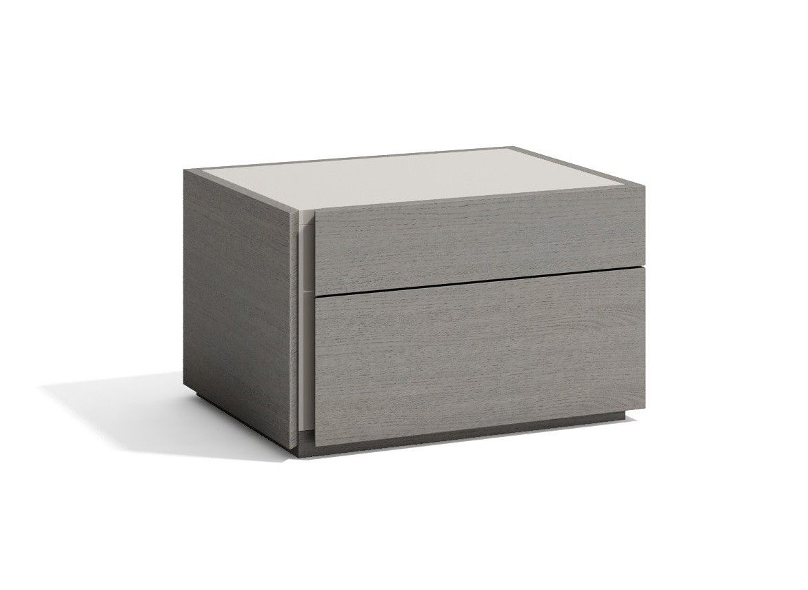 J and M Furniture Nightstands Porto Nightstand in Grey
