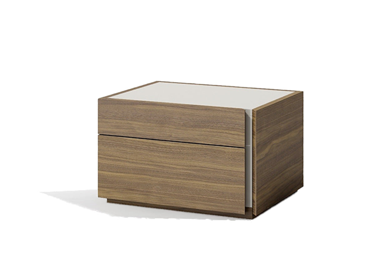 J and M Furniture Nightstands Porto Nightstand in Walnut