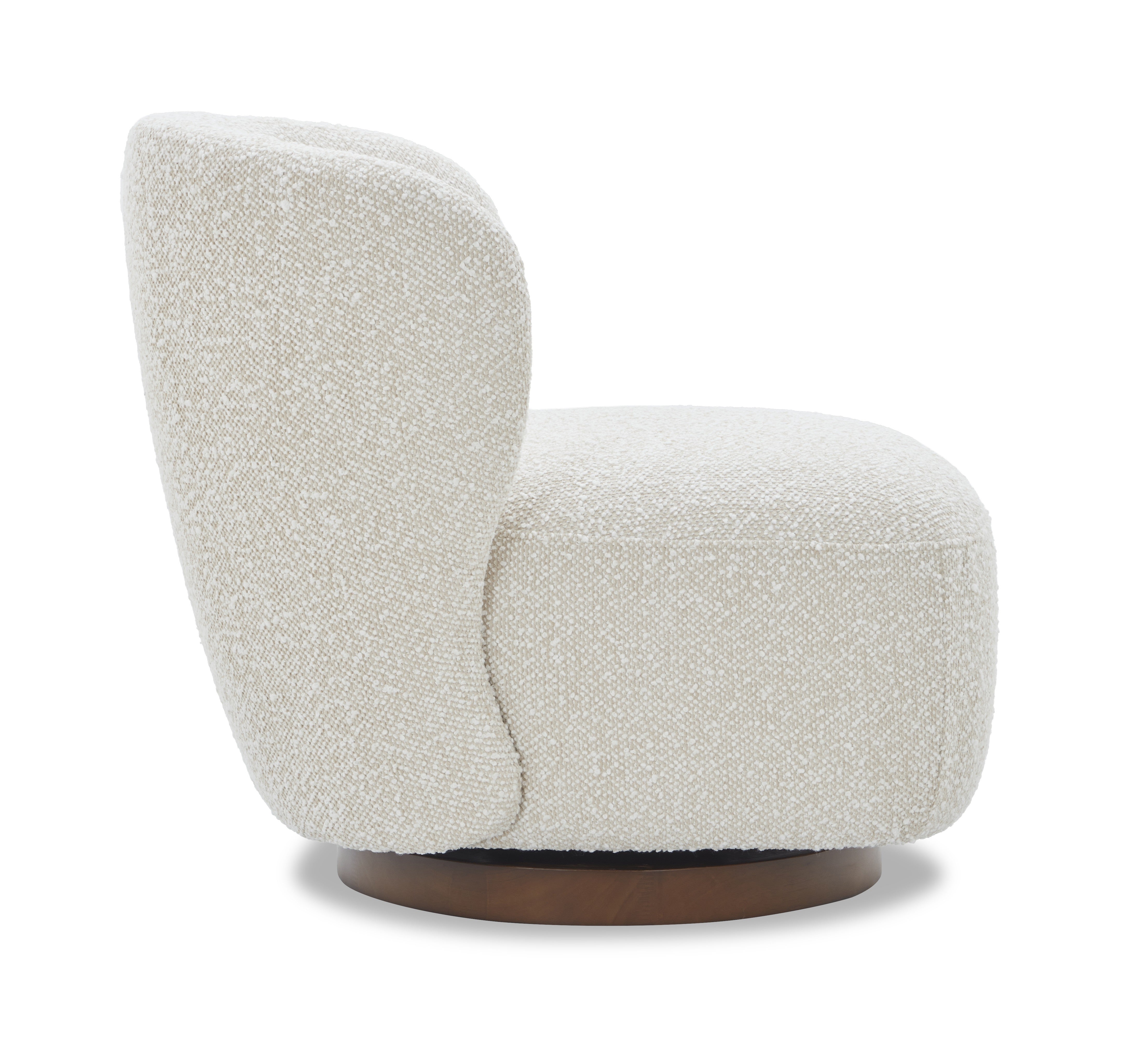 JnmFurniture.com Lounge Chair Zola Swivel Chair in Pearl