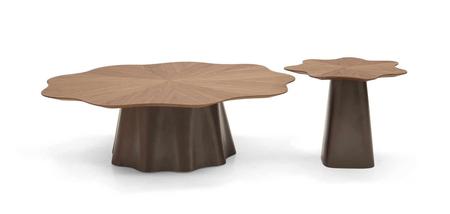 JnmFurniture.com Occasional Tables Terra End Table | Modern Wood Side Table with Organic Petal Design