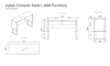 Julian Console Table | J&M Furniture