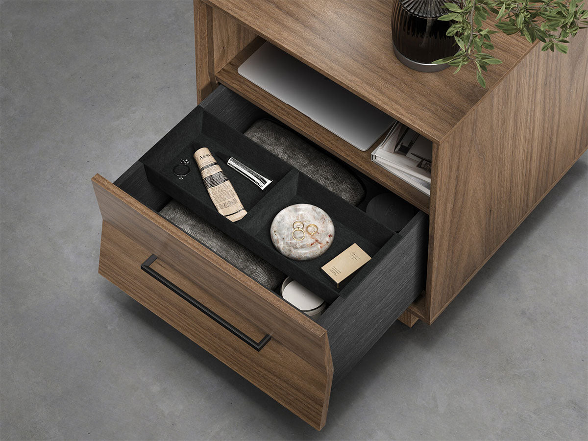 Kava Nightstand in Natural Walnut 20" - 9681