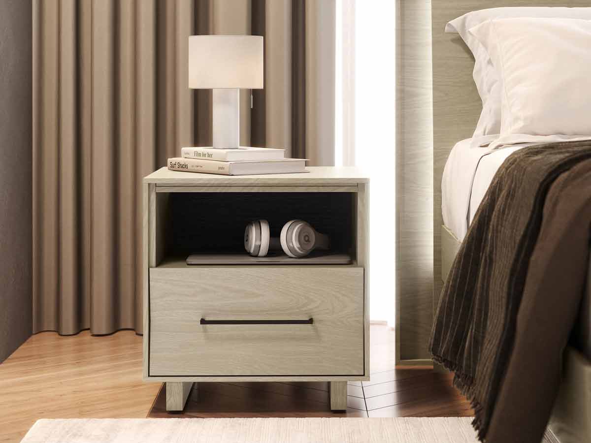 Kava Nightstand in Washed Oak 20" - 9681