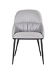 Kora Leather Chair in Pewter (Pair) | J&M Furniture