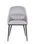 Kora Leather Chair in Pewter (Pair) | J&M Furniture