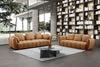 Lennox Fabric Loveseat in Mustard | J&M Furniture