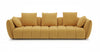 Lennox Fabric Sofa in Mustard | J&M Furniture