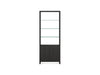 Linea Expandable Bookcase with Glass Shelves 5802 | BDI Furniture