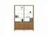 Linea Expandable Bookcase with Glass Shelves 5802 | BDI Furniture