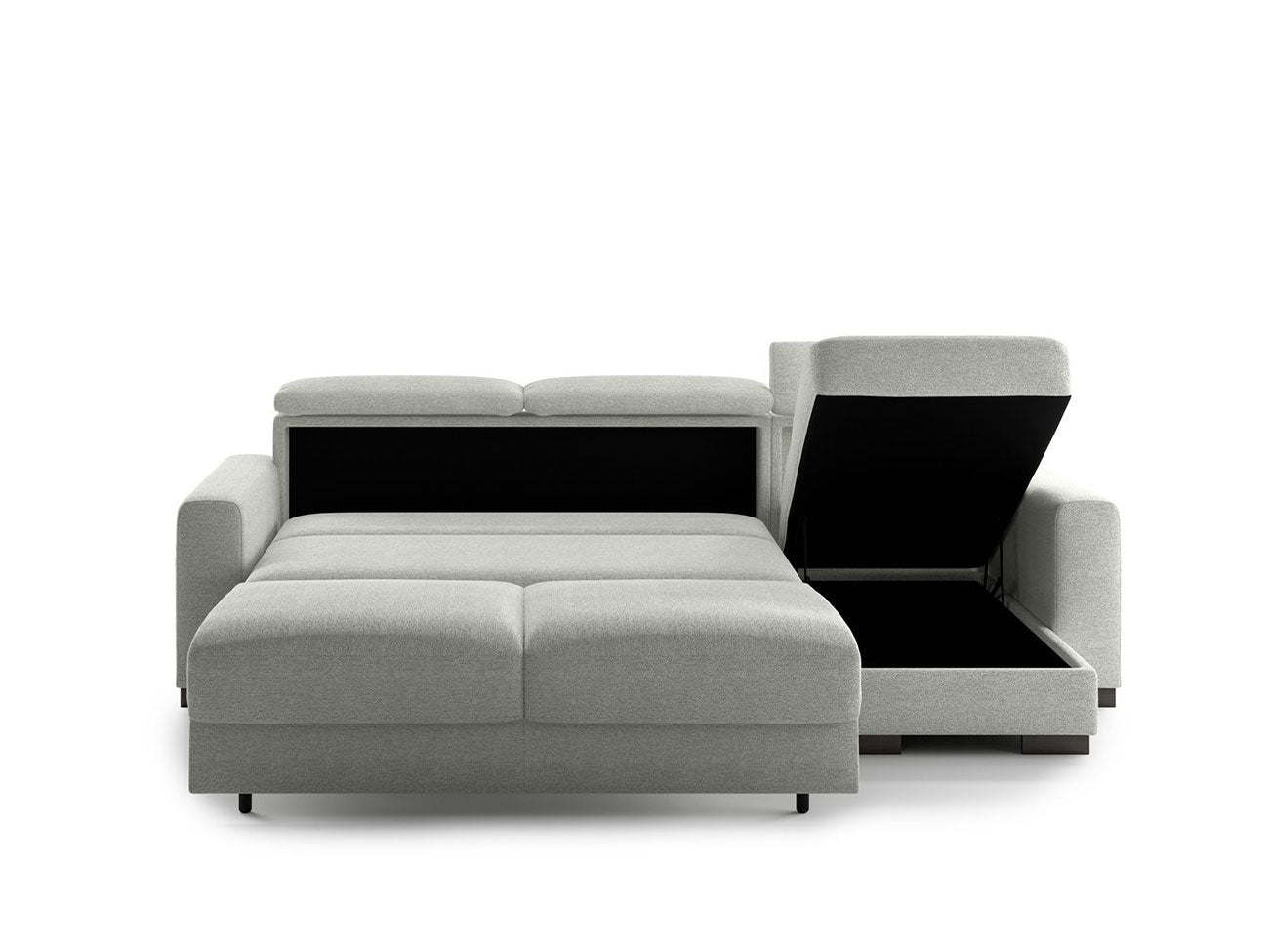 Luonto Couches & Sofa Elliot Queen Size Sleeper Sofa – Reversible Chaise with Storage