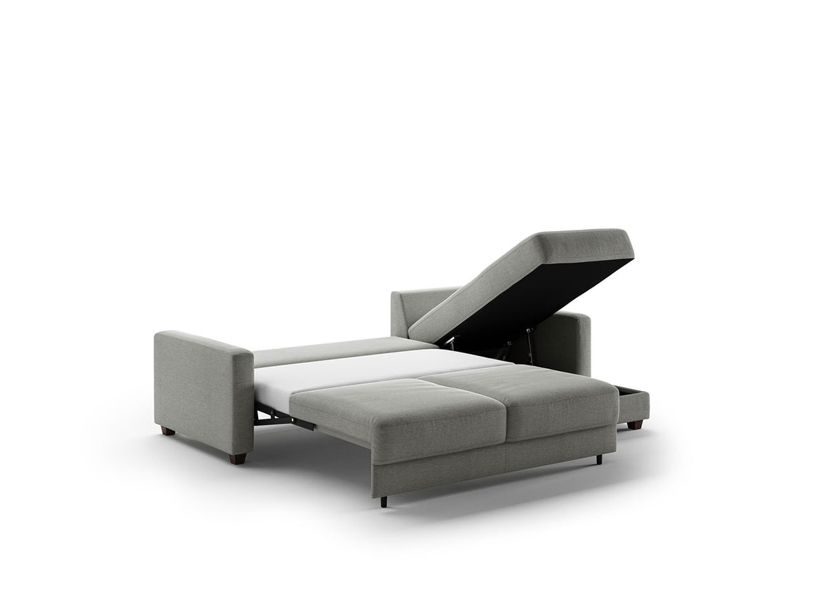 Luonto Couches & Sofa Hampton Queen Size Sleeper Sectional – Reversible Storage Chaise