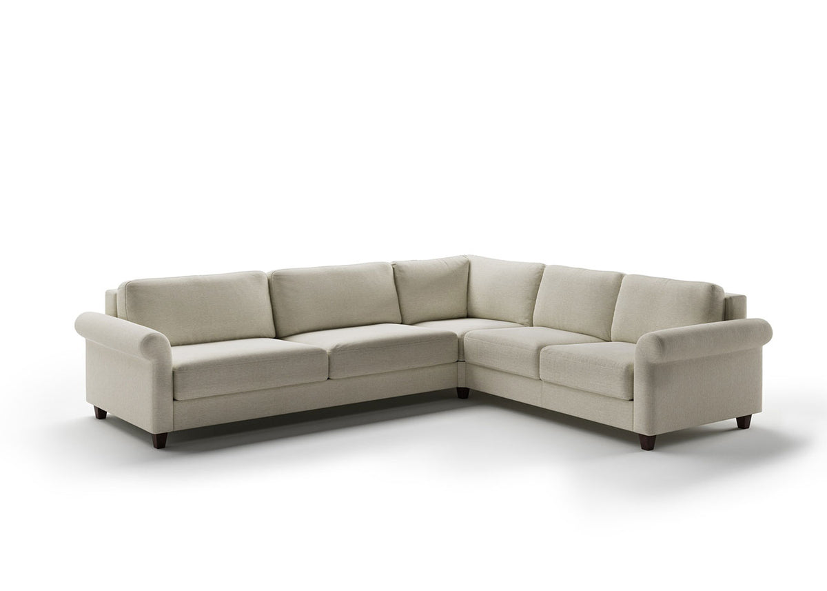 Luonto Couches & Sofa Hugo King Size Sleeper Sectional – Reversible Rolled Arm