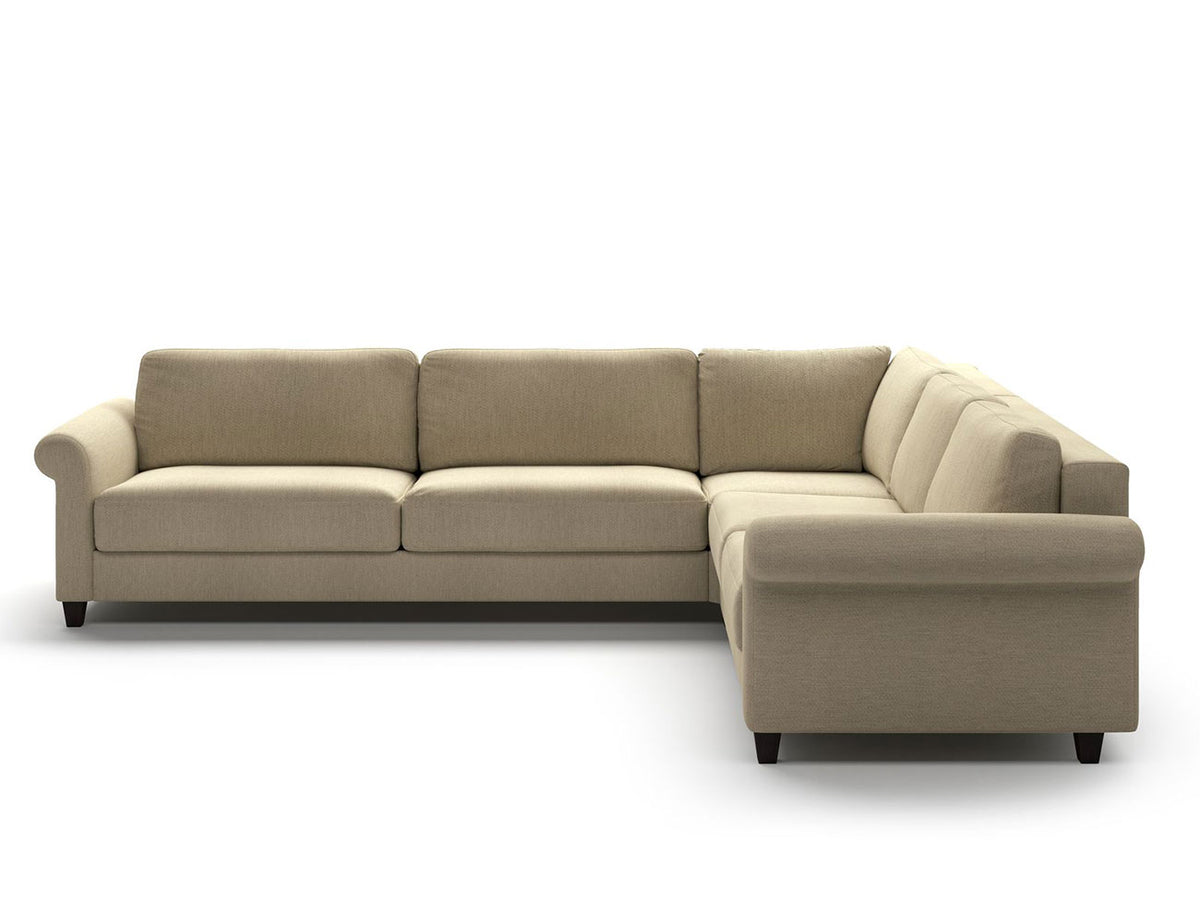 Luonto Couches & Sofa Hugo King Size Sleeper Sectional – Reversible Rolled Arm