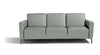 Max Divani Couches & Sofa Caleb Leather Sofa in Light Grey | Max Divani