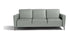 Max Divani Couches & Sofa Caleb Leather Sofa in Light Grey | Max Divani