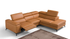 Max Divani Couches & Sofa Right Hand Facing Emu Sectional Sofa in Caramel | Max Divani (Special Order)