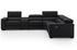 Picasso Motion Sectional in Black | J&M Furniture