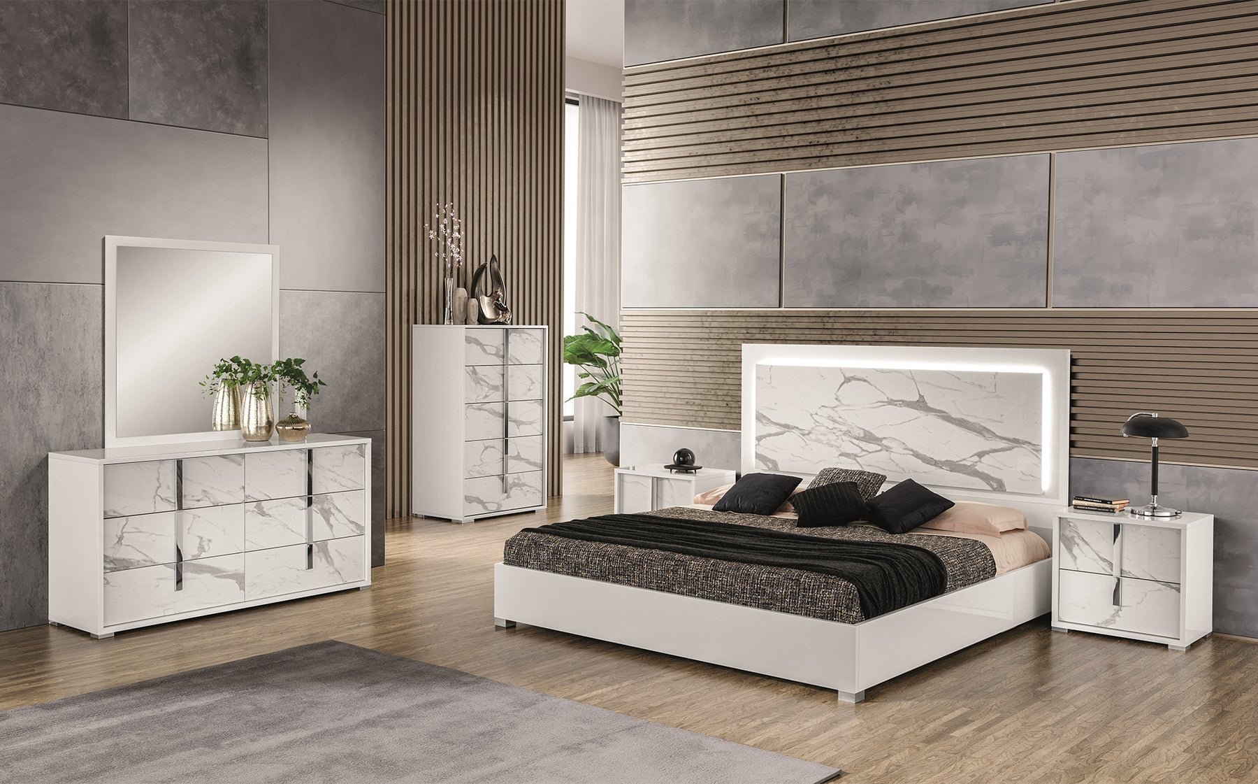 Asti Bedroom Collection, Bed | Alf Italia - Canal Furniture